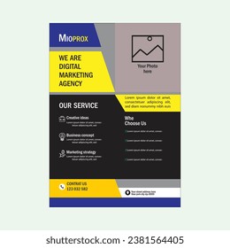 free vector vertical business flyer template