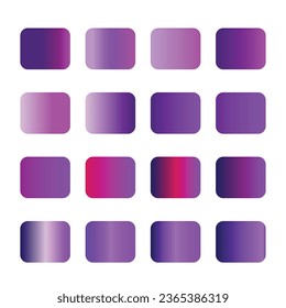  Free vector vibrant set of purple and pink gradients