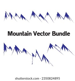 Free vector vintage mountains set
