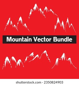Free vector vintage mountains set