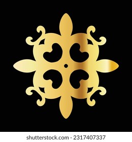 Free vector vintage ornament collection with golden classic style editable for your needs,web,design,print, poster free vector image