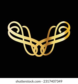 Free vector vintage ornament collection with golden classic style editable for your needs,web,design,print, poster free vector image