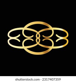 Free vector vintage ornament collection with golden classic style editable for your needs,web,design,print, poster free vector image