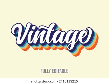 Free vector vintage typography unique trendy t shirt design