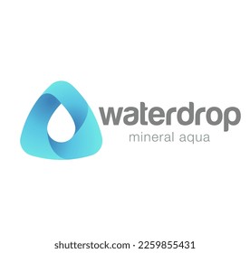 Free vector water drop logo