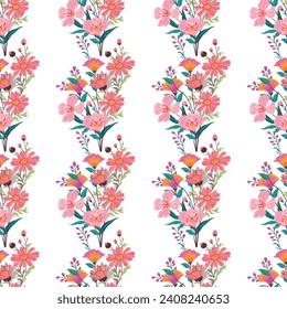 Free Vector watercolor colorful flowers