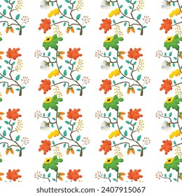 Free vector watercolor floral pattern