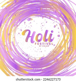 Free vector watercolor holi festival with color gradation
