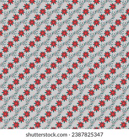 Free vector watercolor small flowers pattern design