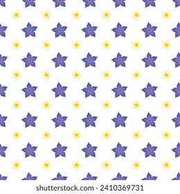 Free vector watercolor small flowers pattern