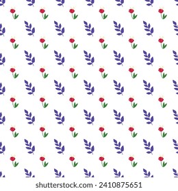 Free vector watercolor small flowers pattern design