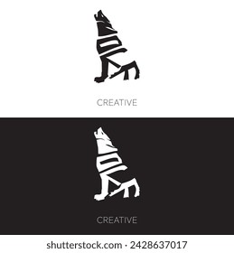 free vector wolf creative logo 