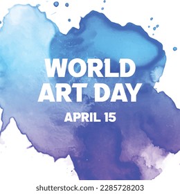 Free Vector World Art Day illustration