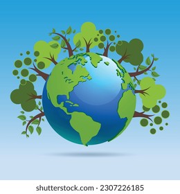 Free Vector World environment day Illustration 