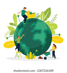 Free Vector World environment day Illustration 