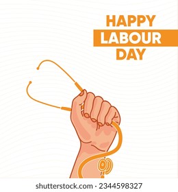 Free Vector World Labour Day Illustration for Social Media, International Labour Day, Vector Art