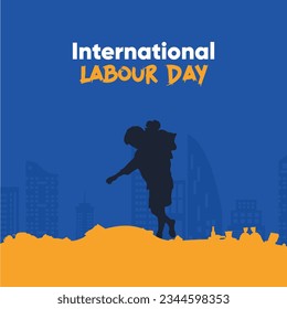 Free Vector World Labour Day Illustration for Social Media, International Labour Day, Vector Art