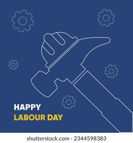 Ilustración del Día Mundial del Trabajo por Vectores Gratuitos para los Medios Sociales, Día Internacional del Trabajo, Arte Vector