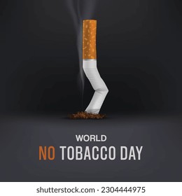 Free vector world no tobacco day illustration