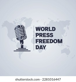 Free vector world press freedom day illustration