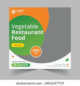 Free vector world vegetable World food day social media posts