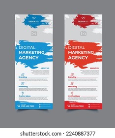 Free victor modern business rack card or dl flyer templates