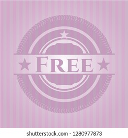 Free vintage pink emblem