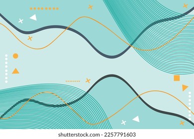 free wavy vector abstract background