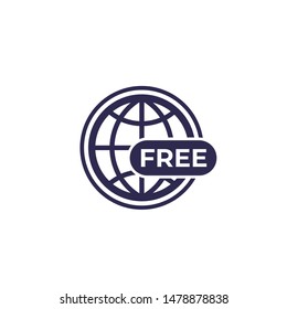 free web access icon on white