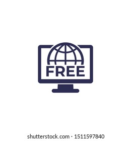 free web access vector icon