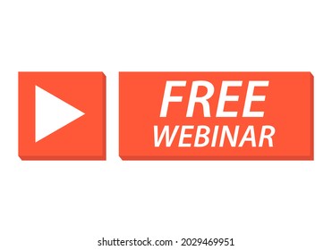 Free Webinar Sign . Vector Illustration