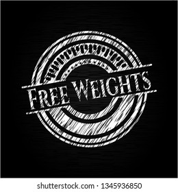 Free Weights on chalkboard
