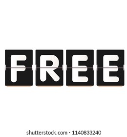 Free White Text Black Background Vector Image

