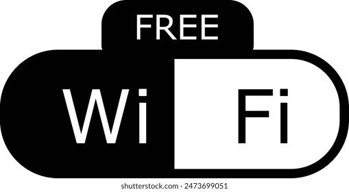 Free Wi Fi icon and free Wi Fi area