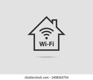 Free wi fi icon. Connection zone wifi vector symbol. Radio waves signal.