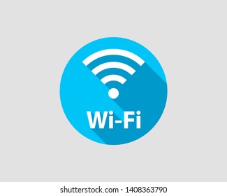 Free wi fi icon. Connection zone wifi vector symbol. Radio waves signal.