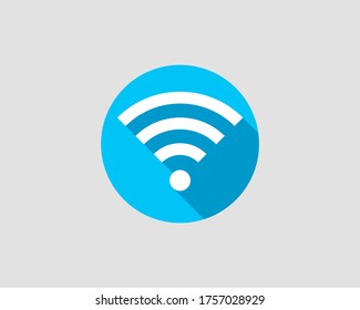 Free Wi Fi Icon. Connection Zone Wifi Vector Symbol. Radio Waves Signal.