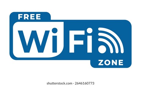 Símbolo de internet sem fio de ilustração de vetor de zona wi fi gratuito