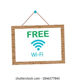 free wifi frame photo  vector illustrations