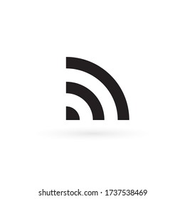 Free Wi-Fi icon, 5g network symbol. Cellular and mobile communications vector logo. Isolation black sign on white background.