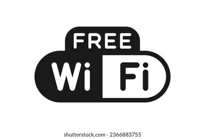 Free wifi icon and free wifi area