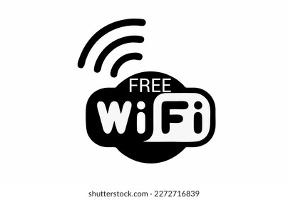 free wifi icon black eps