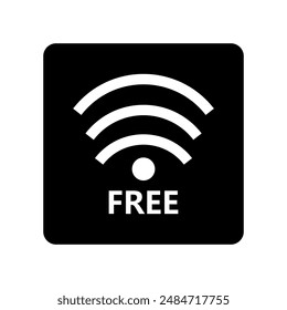 Free wifi icon illustrated in vector
