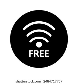 Free wifi icon illustrated in vector