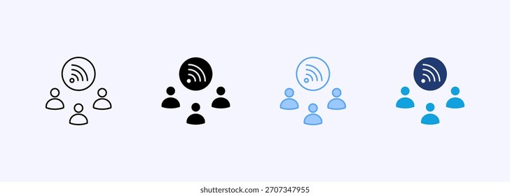 Free Wifi Icon Set Multiple Style Collection Element For Design