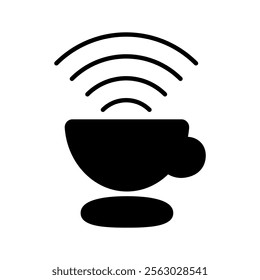 Free wifi icon. Free wifi sign isolated icon. wi-fi network linear icon. signal sign and symbol. Public wifi area solid sign. Wifi icon wireless internet signal element flat symbol