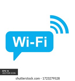 Símbolo de icono de WiFi gratuito. Señal de WiFi de vectores con un icono de señal de onda en un fondo blanco.
