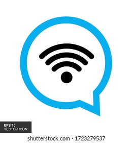 Free WiFi icon symbol. Vector wifi sign with a wave signal icon on a white background.
