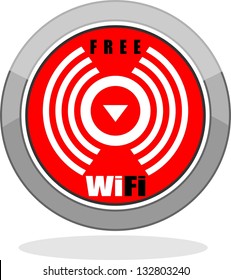 Free Wifi, icon vector