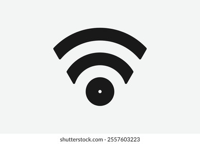 Free WiFi Icon - Wireless Internet Signal Symbol for Public WiFi Areas. Wi-Fi Network Linear and Solid Icons